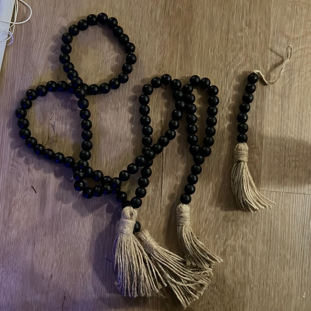 Black styling beads